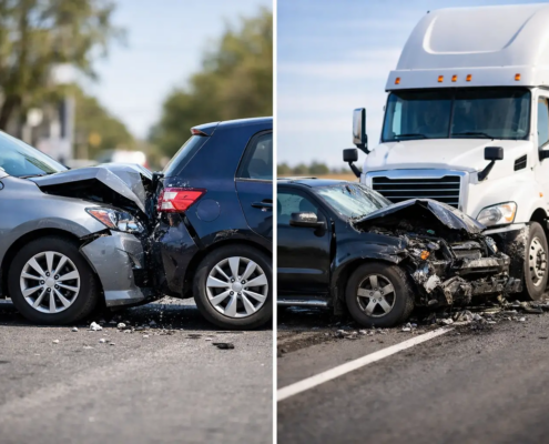 Car Accident Versus Truck Accident Differences
