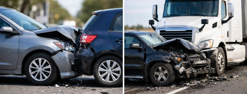 Car Accident Versus Truck Accident Differences