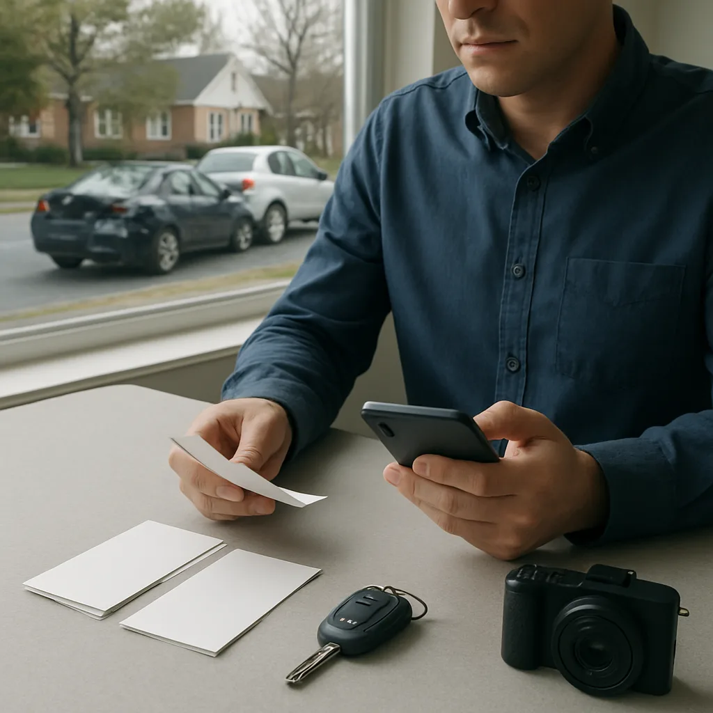 Documenting trip, vehicle, and crash information after an Annapolis rideshare accident