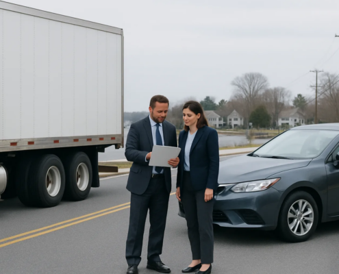 Truck citation personal injury claim Maryland evidence scene near Annapolis