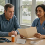 Future medical expenses after a Maryland truck accident being organized at a care planning table