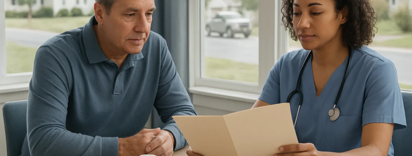 Future medical expenses after a Maryland truck accident being organized at a care planning table
