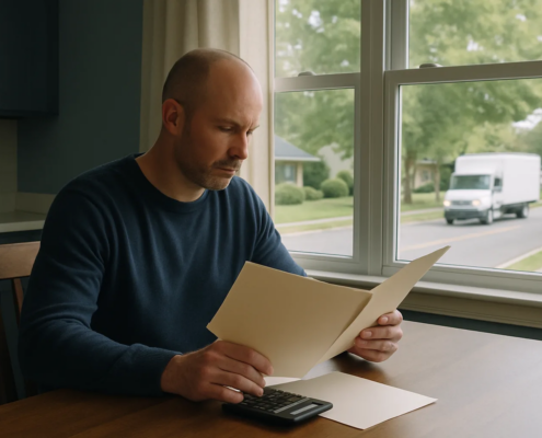 Maryland truck accident lost wages claim represented by work records and a commercial truck