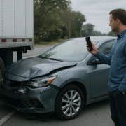 Maryland truck accident property damage and injury claim vehicle inspection