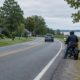 Motorcycle and car on a Maryland road illustrating a no-contact motorcycle accident claim